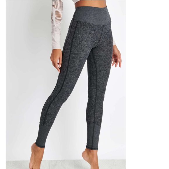 ALO Yoga Pants - ALO YOGA heathered grey alosoft high rise leggings size M